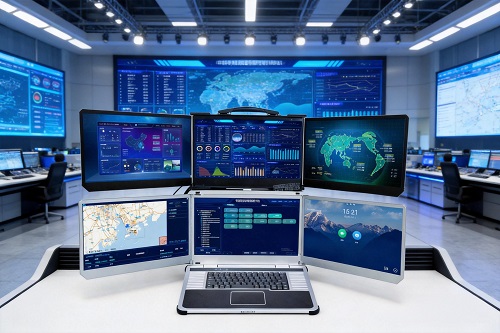 一机六屏,视界无疆 DP-7200 六屏加固便携机震撼登场 一机六屏,视界无疆 DP-7200 六屏加固便携机震撼登场